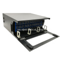 Panel deslizante de fibra de alta densidad montado en bastidor deslizable hasta 144 puertos 4U
